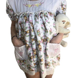Lil Bunny Embroidered Baby Doll Dress