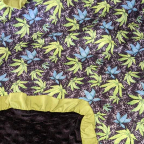 Shades of Cannabis Snuggle Blanket Very Soft Size Medium * LAST ONE *