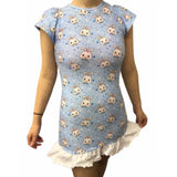 Blue Baby Bunny Nightgown Pajamas