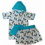 Monster Truck Matching Shirt with Hood & Kangaroo Pocket