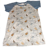 Blue Good Night Bear Pajamas Shirt