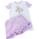 * Light Purple Ruffle Shorts