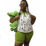 Green Dinosaur Shorts
