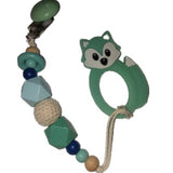 Fox Silicone Teether Chewing Toy Pacifier Clip VARIETY