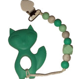 Fox Silicone Teether Chewing Toy Pacifier Clip VARIETY