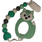 Fox Silicone Teether Chewing Toy Pacifier Clip VARIETY