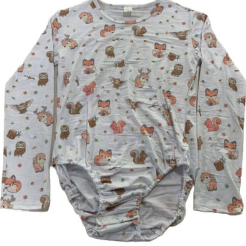 Forest Critters Long Sleeve Bodysuit