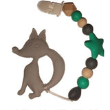 Fox Silicone Teether Chewing Toy Pacifier Clip VARIETY
