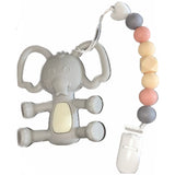 Elephant Silicone Teether Chewing Toy Pacifier Clip VARIETY