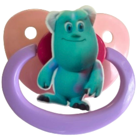Blue Monster Character Adult Pacifier