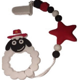 Sheep/Ram VARIETY Silicone Teether Chewing Toy Pacifier Clip