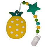 Fruit Silicone Teether Chewing Toy Pacifier Clip VARIETY