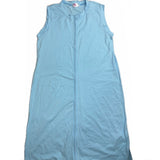 Blue Sleeveless Zipper Baby Sleep Sack Pajamas