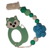 Fox Silicone Teether Chewing Toy Pacifier Clip VARIETY