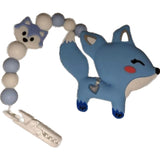 Fox Silicone Teether Chewing Toy Pacifier Clip VARIETY