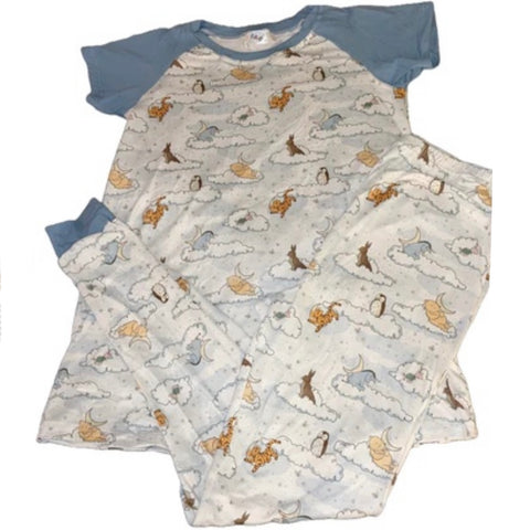 Blue Good Night Bear Matching Pajamas Pants