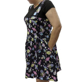 Pastel Mushroom Jumper Skirt Dress with POCKET