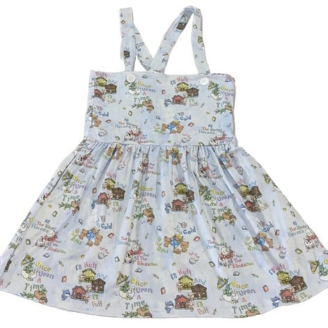 Story Time Jumper Skirt Dress with POCKETS