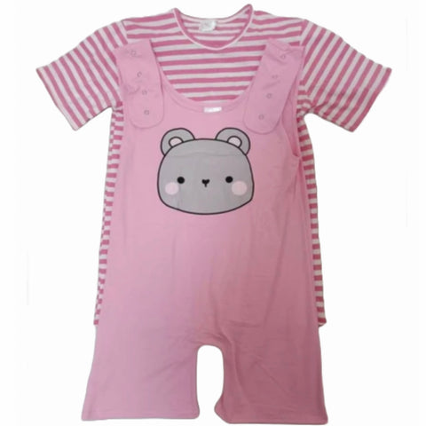 Lil Bear 2pc Shirt & Matching Romper Set Outfits