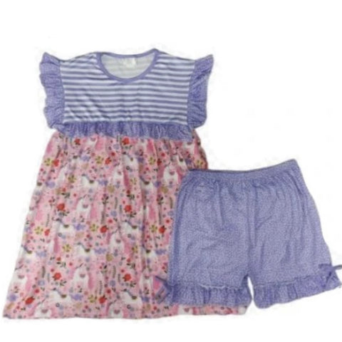 Unicorns Ruffle Sleeve Dress XXS XS S Only