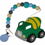 Construction Vehicles Silicone Teether Chewing Toy Pacifier Clip VARIETY