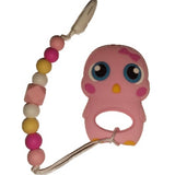 Bird Flamingo Silicone Teether Chewing Toy Pacifier Clip VARIETY