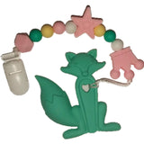 Fox Silicone Teether Chewing Toy Pacifier Clip VARIETY