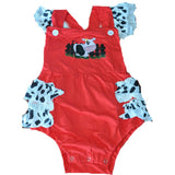 * Lil Cow Sunsuit Romper with Ruffles