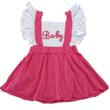Baby Hot Pink Ruffle Romper Dress