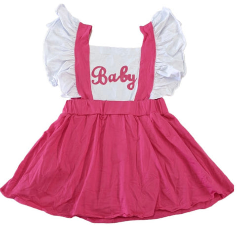 Baby Ruffle Romper Dress xs small only