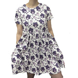 Kawaii Bats Dress with Pockets