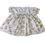 Lil Bunny Embroidered Baby Doll Dress