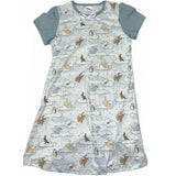 Blue Good Night Bear Nightgown Pajamas