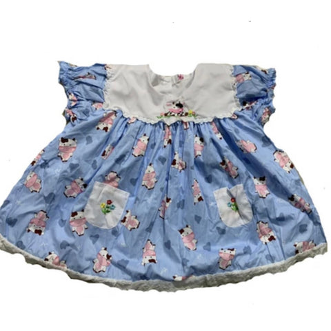 DISCONTINUED Embroidered BabyDoll Dress Lil Moo Moo