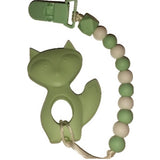 Fox Silicone Teether Chewing Toy Pacifier Clip VARIETY