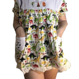 Embroidered BabyDoll Dress WILD DINO FRIENDS *