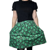 Cannabis Leaves Skort Skirt Shorts