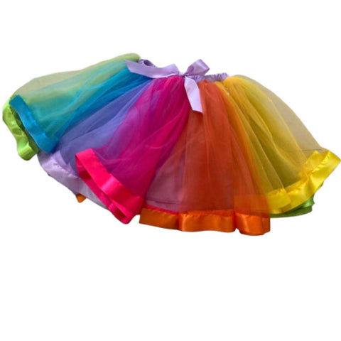 Rainbow Tutu Skirt Clearance M 4x 5x only