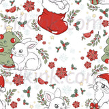 Holiday Bunny Suspender Skirt Dress