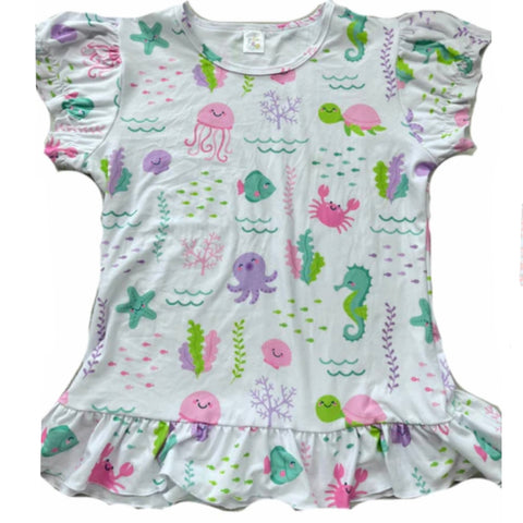* Under the Sea DIAPER SHIRT Clearance xs