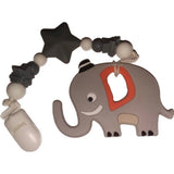 Elephant Silicone Teether Chewing Toy Pacifier Clip VARIETY