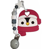 Christmas Silicone Teether Chewing Toy Pacifier Clip VARIETY