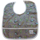 Disco Alien Water Proof Bib with food pocket