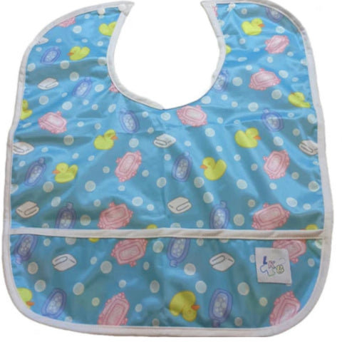 Ducky Bath Time Water Proof Bib with pocket