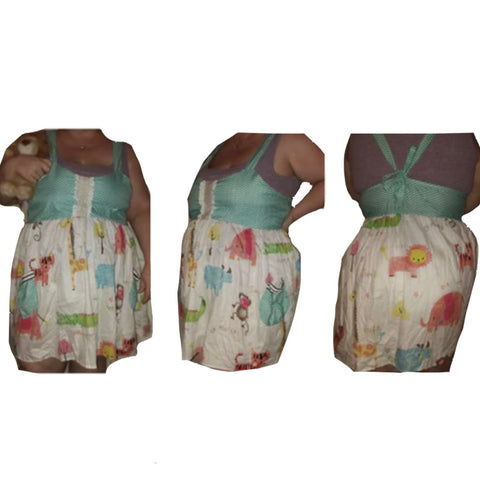 Jungle Animals Dress with pockets Clearance large 4X only