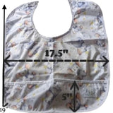 Ducky Bath Time Water Proof Bib with pocket
