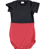 Black & Red Cotton Bodysuit XXS XS Only