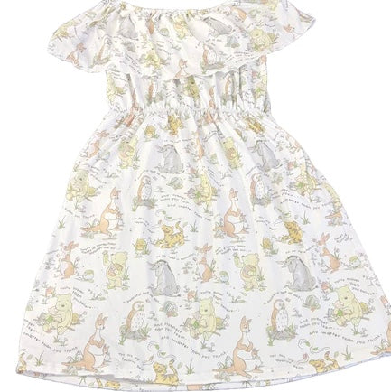 Little Bear Off Shoulder Dress with Pockets