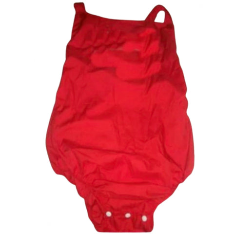Plain Adult Romper in Red sizes Small - Medium - Large - XLarge - 2X - 3x - 4X