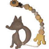 Fox Silicone Teether Chewing Toy Pacifier Clip VARIETY